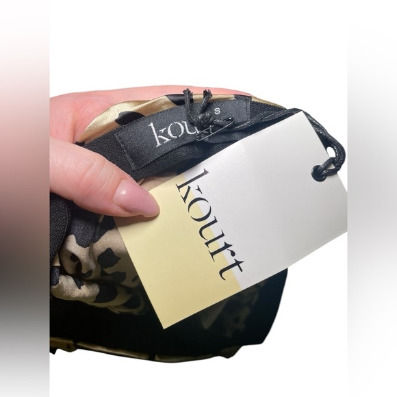 Kourt Satin Leopard Print Midi Skirt NWT Size Small – $118 Retail - Picture 6 of 6